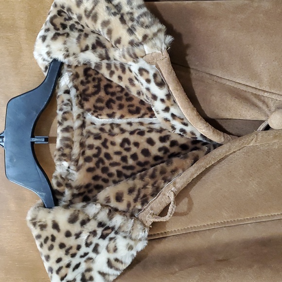 Maurices Leather Suede Animal Print Jacket - Picture 5 of 8